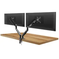 Delight 39684 dupla karos teleszkópos monitor-tartó 75x75 100x100 max terhelhetőség karonként 9 kg 30" fekete acél #2