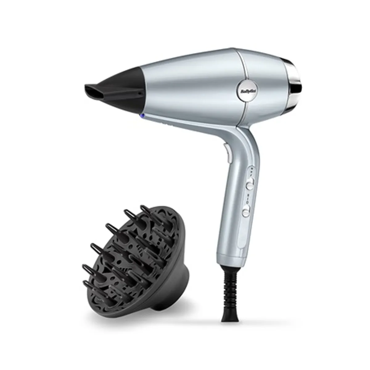 Babyliss D773DE Hydro-Fusion plazmaionos hajszárító 2100W HTDC motor diffúzor 90 mm szűkítő fej 3 hő 2 sebesség 2,5 m kábel #1