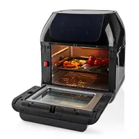 Nedis KAAFO300EBK forrólevegős sütő 12 liter 1500 W 9 programos digitális kijelző 65-200 C #9