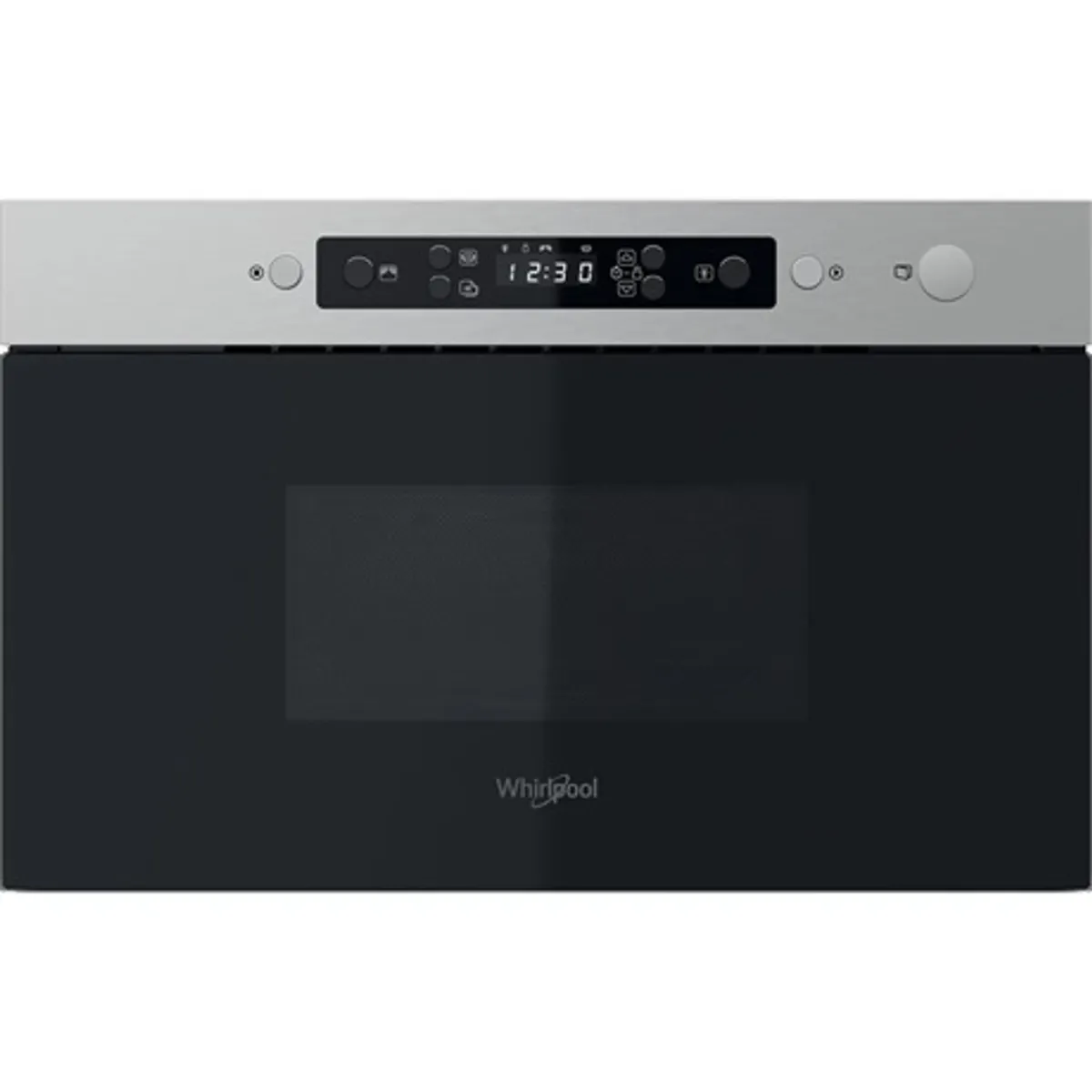 Whirlpool MBNA910X beépíthető mikrohullámú sütő 22L 750W gőz funkció oldalnyíló üvegajtó ajtónyitás JET Start JET Defrost gyermekzár kijelző #1
