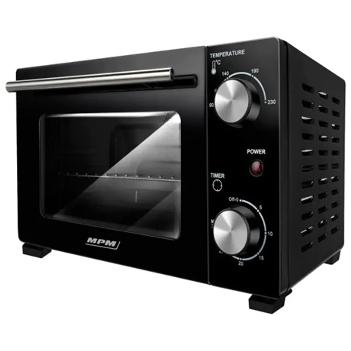 MPM MPE-13 Elektromos sütő kapacitás 10 l, 90-230C, 800 W, időzítő 0-30 perc, felső és alsó fűtőelem #1