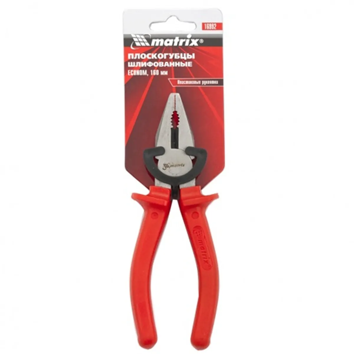Mtx 169929 Lapos csőrű fogó 160 mm rozsdamentes kivitel ütésálló markolat #4