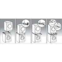Bosch WTZ20410 mosógép összeépítő keret 50 x 593 x 563 mm #2