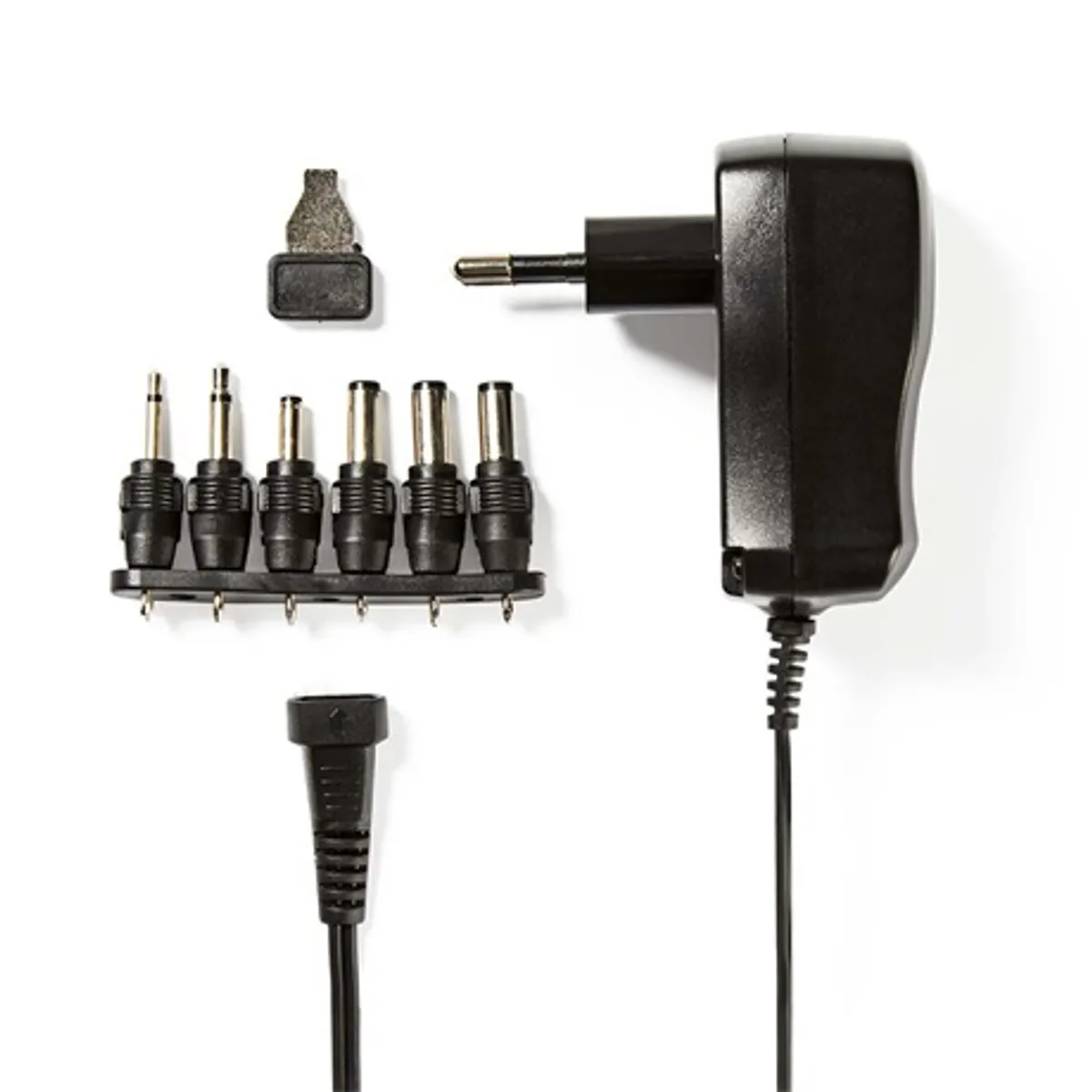 Nedis ACPA006 univerzális AC-DC tápegység 3-12V DC 0,6A 7,2W 6 cserélhető adapterfej 1,80 m kábel #1