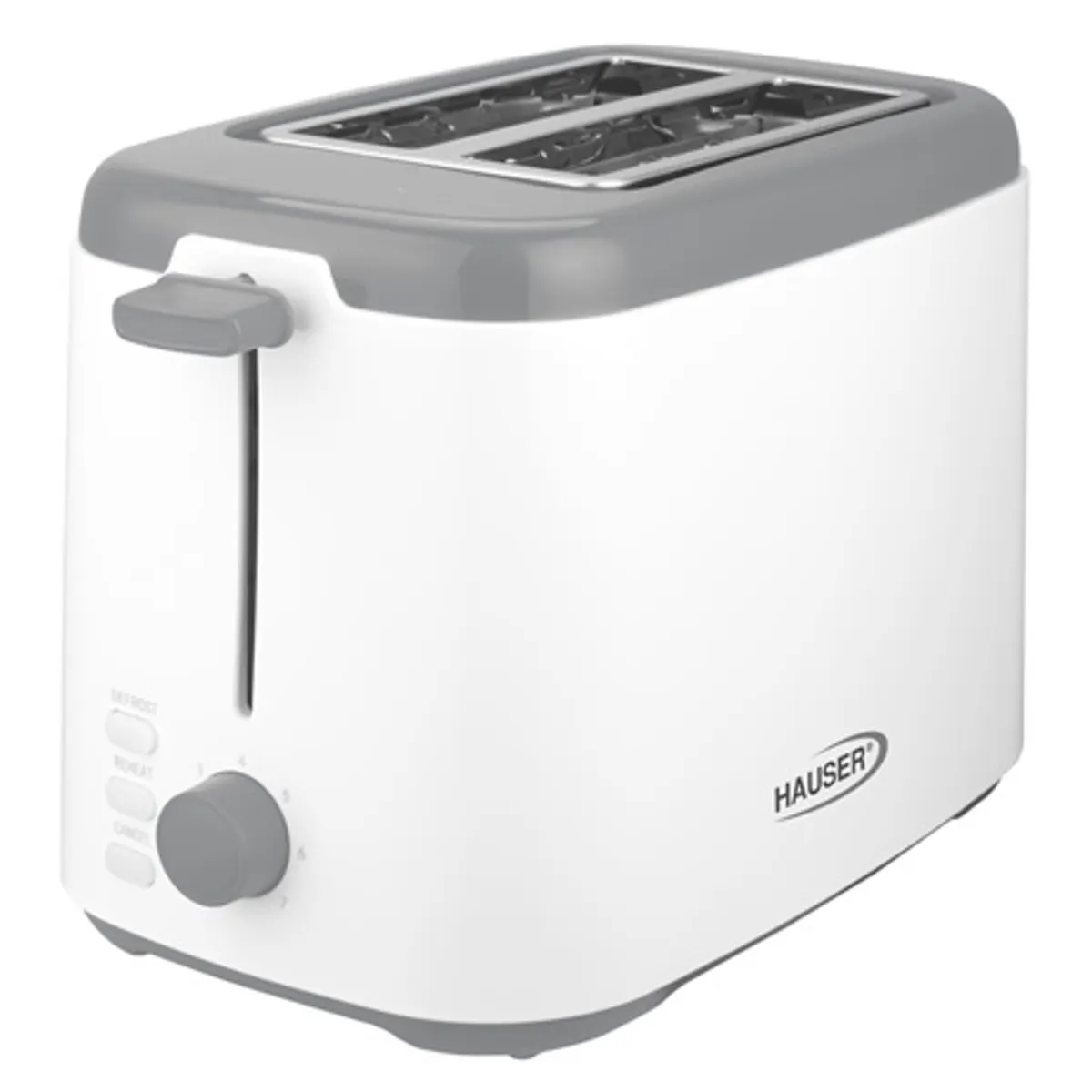 Hauser T-242 kenyérpirító kétszeletes extra széles nyílás fokozatmentes pirítás automata szeletkidobás automatikus középre igazítás kiolvasztás 800W #1
