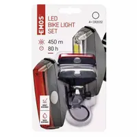 Emos P3922 kerékpárlámpa szett 22 lm fehér és piros, 2x CR2032, IP43, 2 üzemmód, 7 m #3