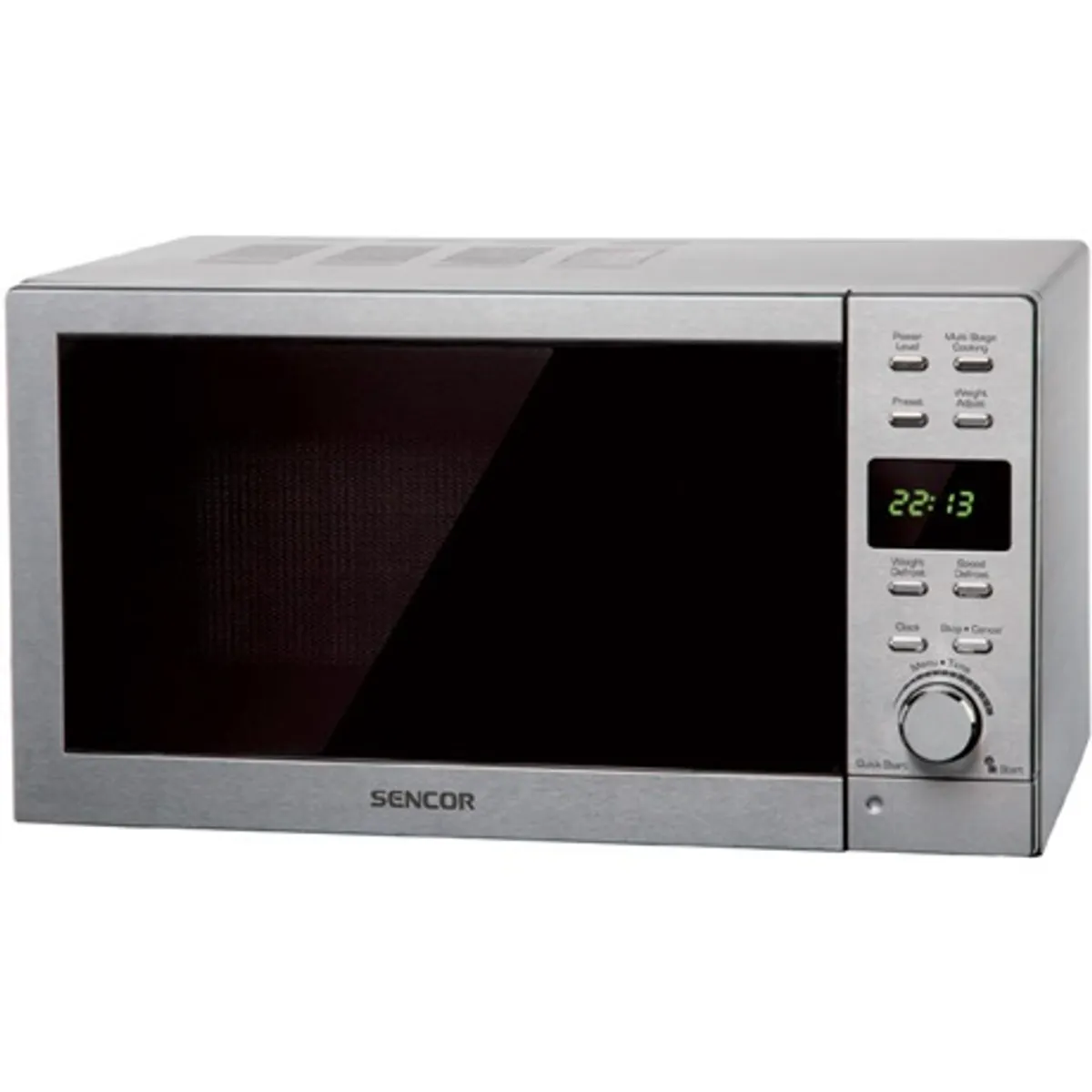 Sencor SMW6022 mikrohullámú sütő 20 l 800 W mechanikus szürke 25 cm forgótányér gyerekzár időzítő 95 perc #1