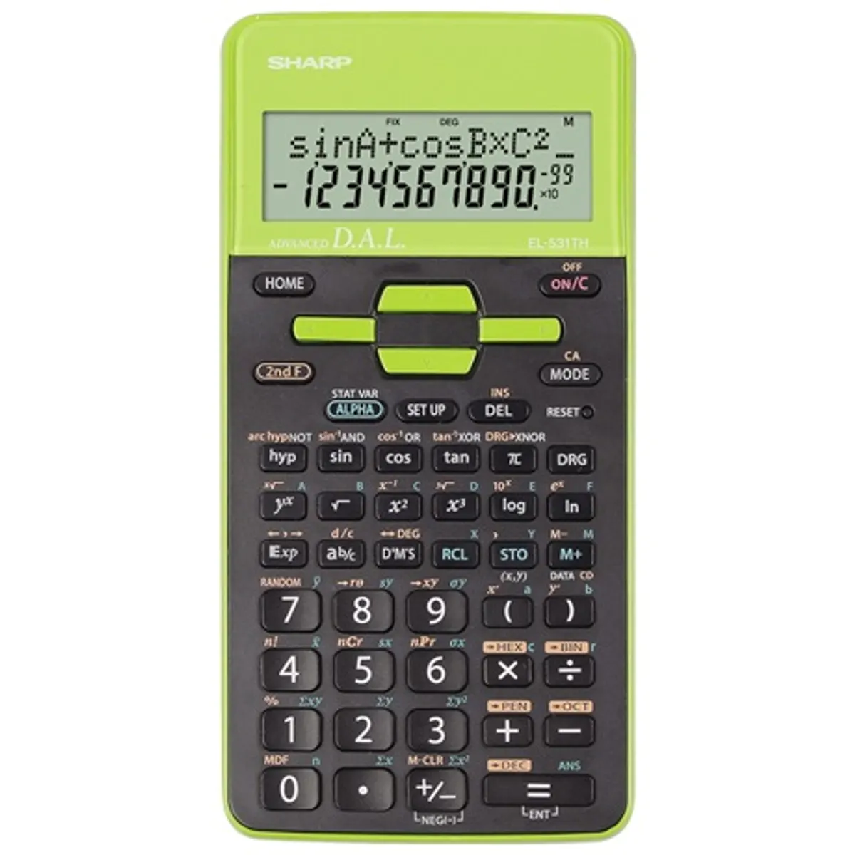 Sharp EL531THBGR tudományos számológép 273 funkció 2 soros kijelző AAA elem #1