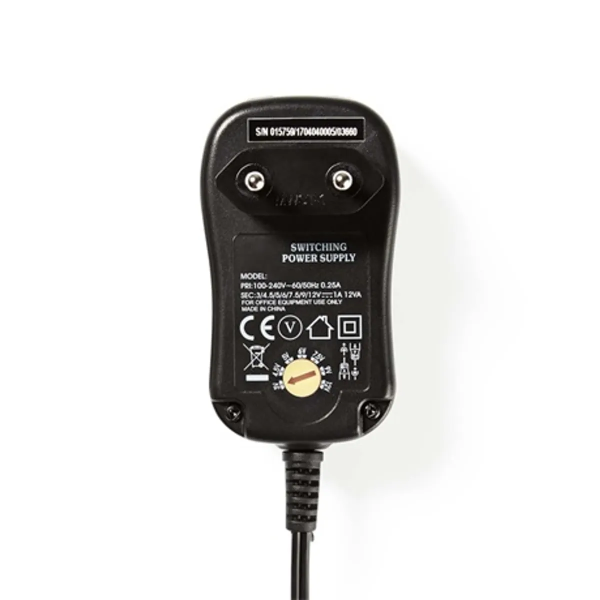 Nedis ACPA001 univerzális hálózati adapter 3-12 V DC, 2 A, 12 W, 6 cserélhető fej #3