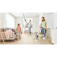 Bosch BBH3ALL28 Flexxo Gen2 2in1 vezeték nélküli porszívó 28Vmax li-ion 55 perc motoros szívófej led-fénnyel beépített tartozéktároló metálfehér #8