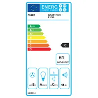 Faber RAY SRM LED X/V NS A60 Páraelszívó 600 mm, 3 fokozat, 220-420 m3/h, energiaosztály C, elektronikus vezérlés, LED 2x, fém kazettás szűrő #2