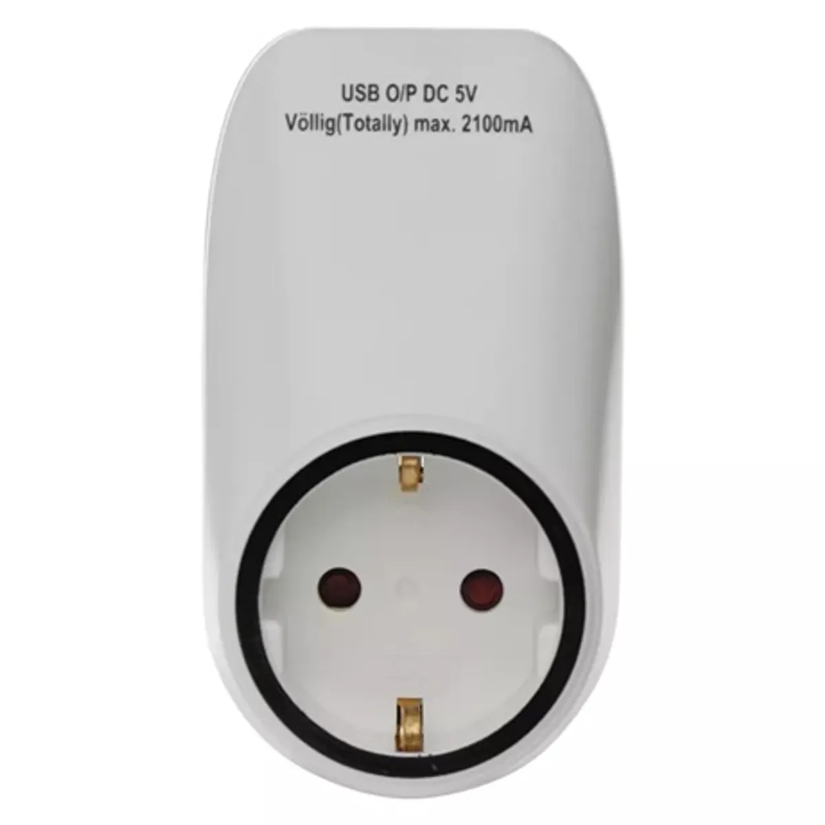 Emos P0072 fehér aljzat elosztó schuko 1 aljzat és 2 usb, gyerekzár, ip20, műanyag, 3680 w #1
