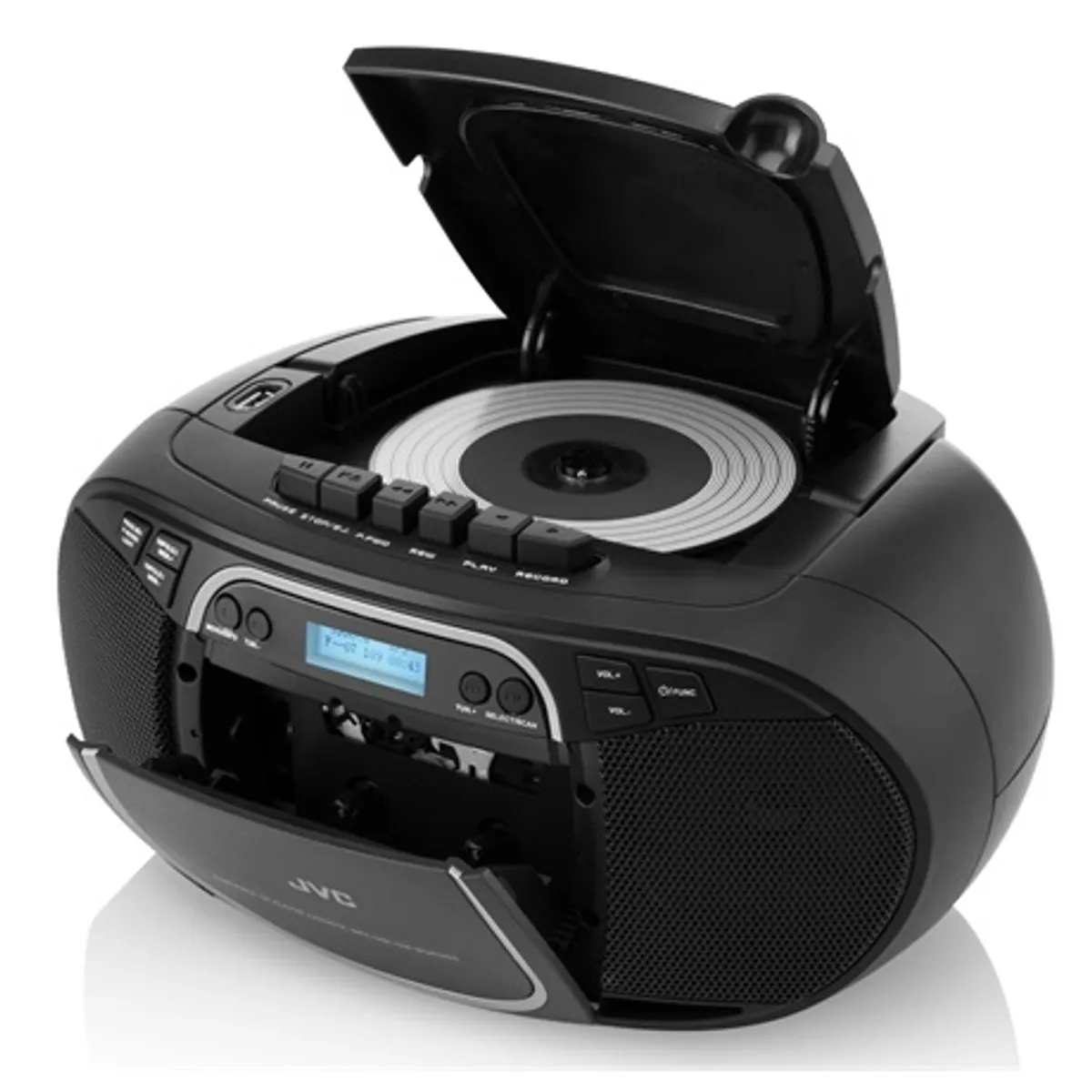 Jvc RCE561BDAB CD-S rádiómagnó Bluetooth 5.0 DAB FM tuner USB 32GB CD-R RW kazetta AUX 2x1.5W #7