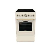 Gorenje GECS5B70CLI szabadonálló kerámia tűzhely elefántcsontszínű 4 zónás kerámia főzőlap 70 L sütő energiaosztály A #1