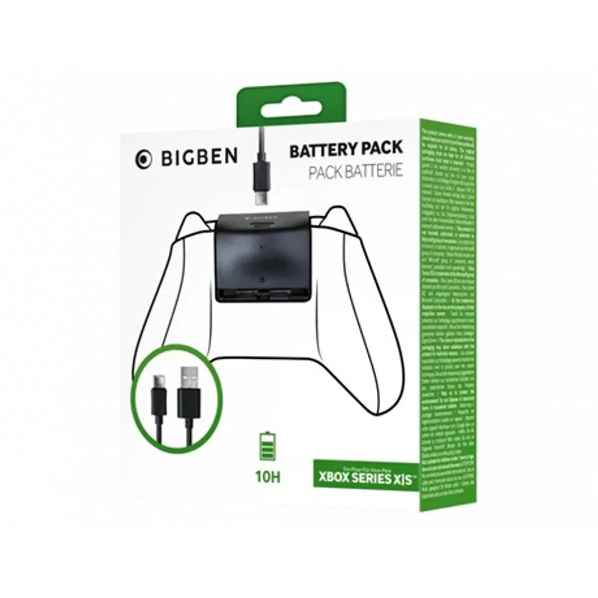 Nacon xbxbatpack Xbox Series X S akkumulátor fekete 3 m töltőkábel #2