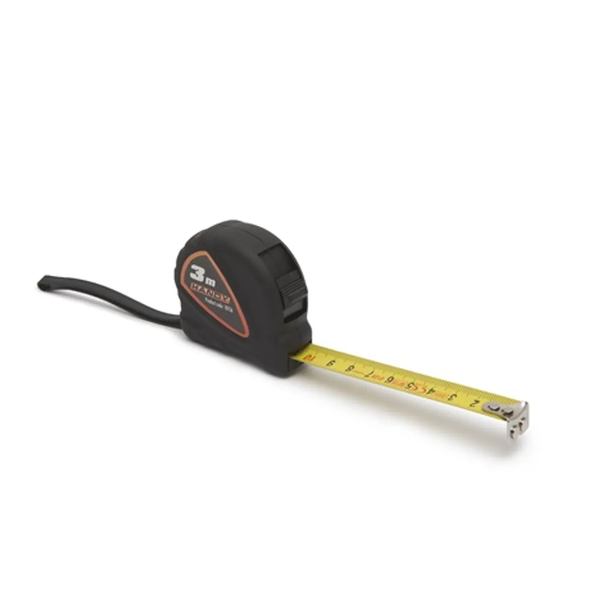 Handy 10156 mérőszalag 3 m 15 mm egyoldalas cm-skála blokkolás magnet végével övcsipesz csuklópánt Soft Touch borítás sárga matt felület #1