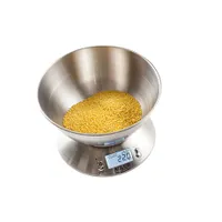 Adler AD3134 tálas konyhai mérleg 5 kg/1 g, 2L rozsdamentes tál, LCD, kg/lb/oz, tara, automatikus kikapcsolás, 100 perces időzítő, riasztó #3