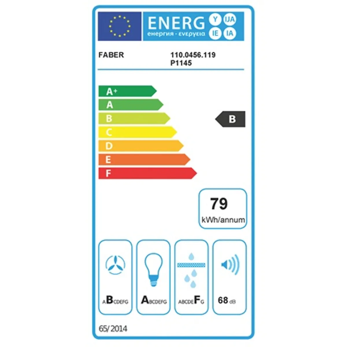 Faber GLAM-LIGHT EV8 DG-LG A80 Páraelszívó 800 mm LED világítás, fém kazettás mosható zsírszűrő #3