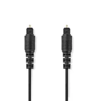 Nedis CAGL25000BK50 optikai audió kábel TosLink dugó, hossz 5m, fekete #1