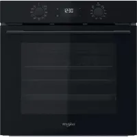 Whirlpool OMK58HU1B beépíthető elektromos sütő energiaosztály A 71 L hidrolitikus tisztítás teleszkópos sütősín digitális kijelző fekete üveg