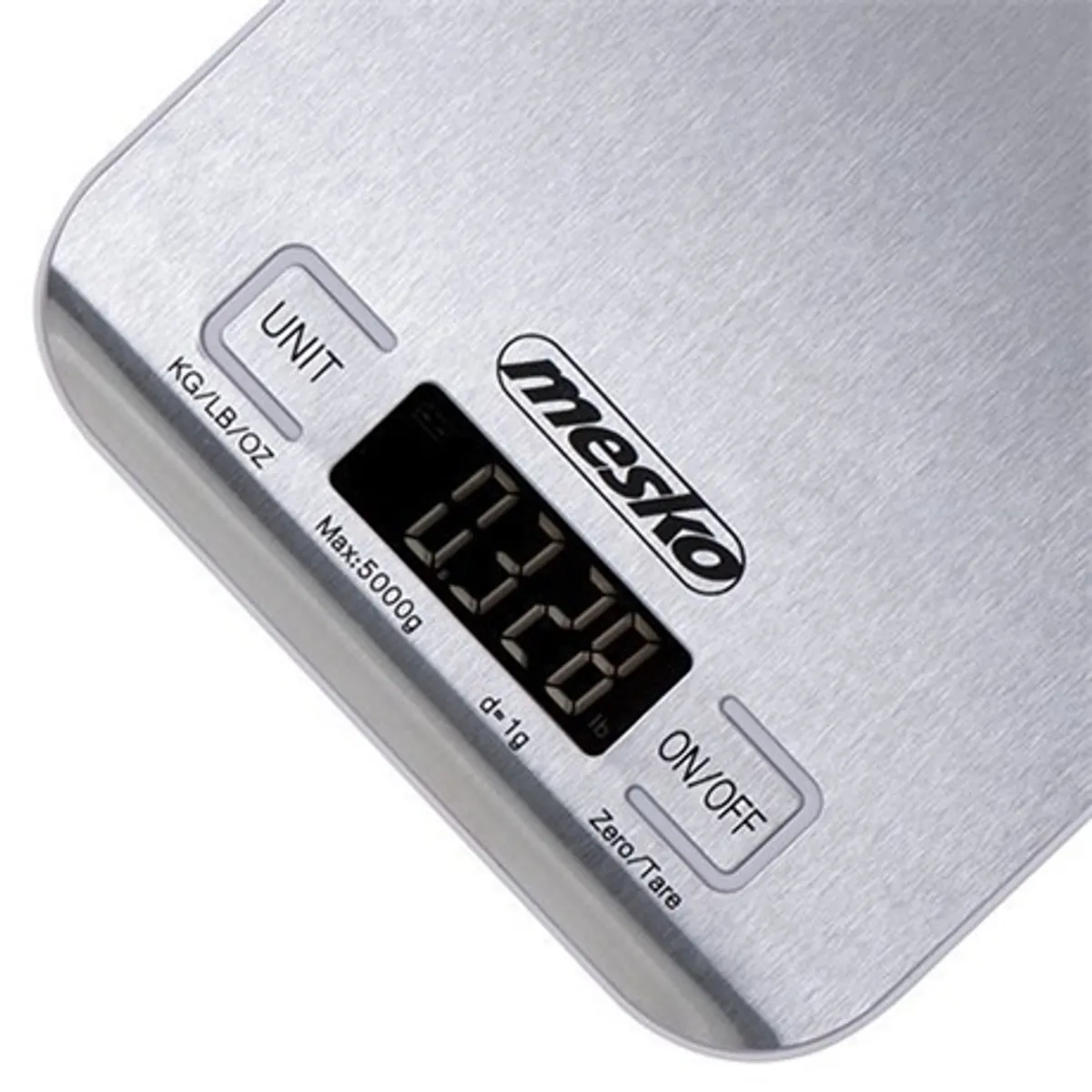 Mesko MS3169W digitális konyhai mérleg inox 5 kg kapacitás 1 g pontosság tara funkció #3