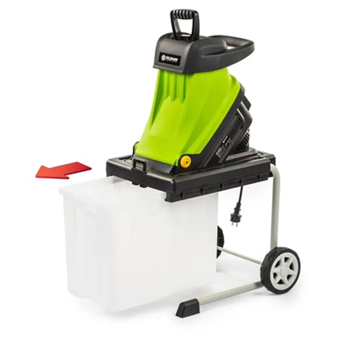Fieldmann FZD 4018-E kerti aprító 2.600 W max 40 mm 40 literes gyűjtődoboz kerekek túlterhelés elleni védelem #6