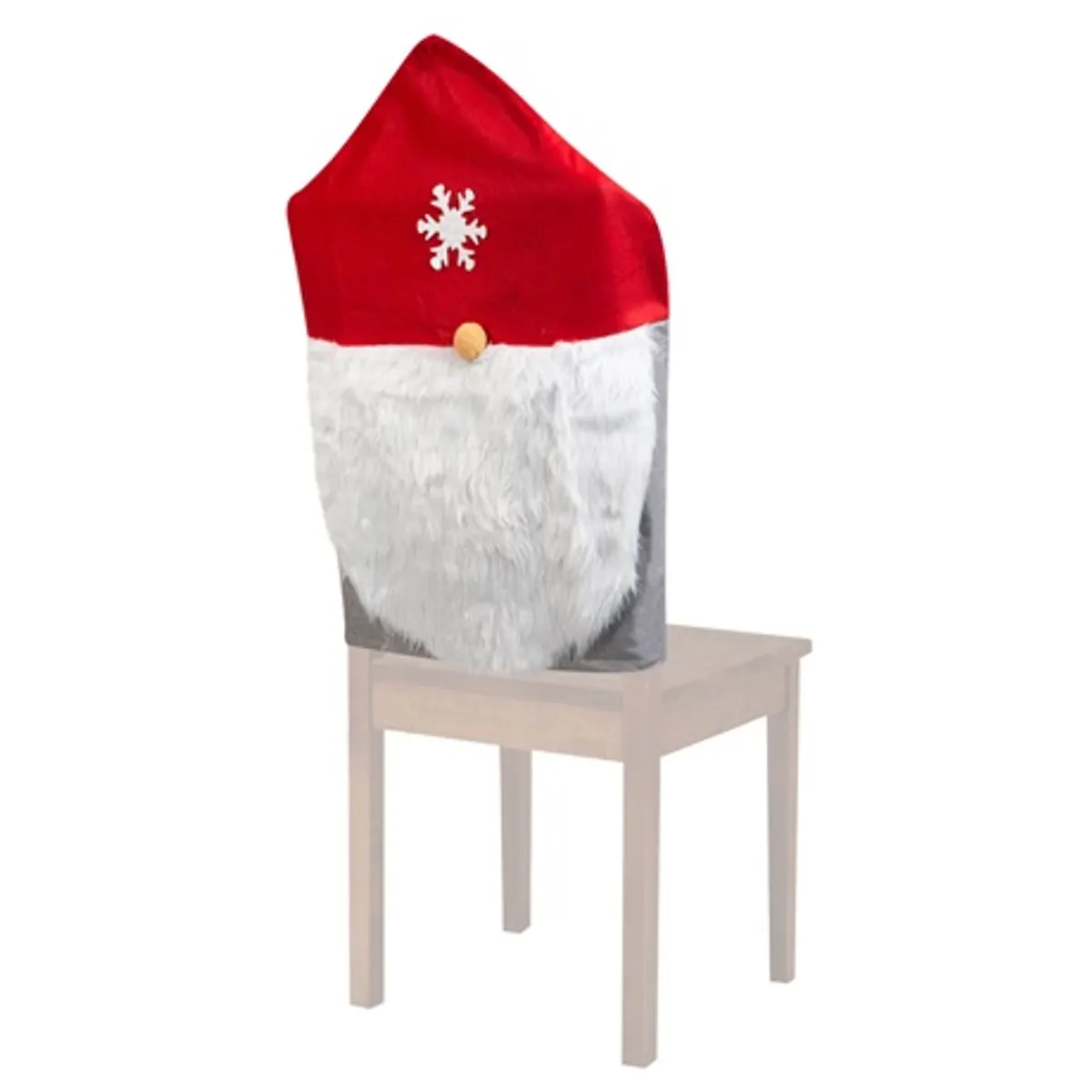 Family Christmas 58735A Székdekor karácsonyi piros szürke textil 50 x 60 cm #2