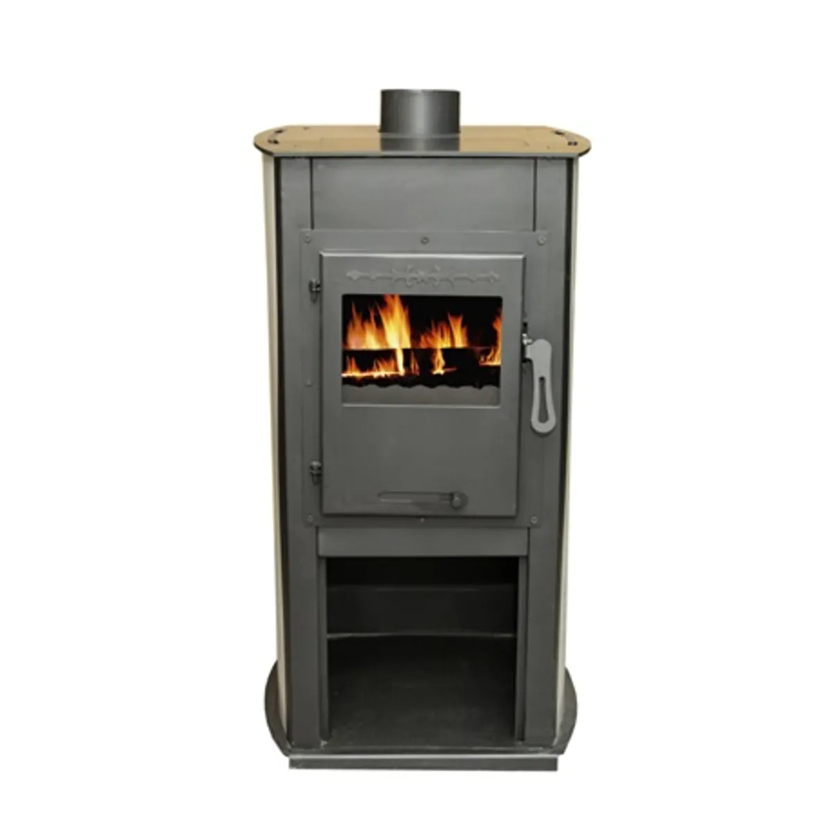 Warnex TERMO ELEGANT BÉZS Termo Elegant 7 kW 120 mm füstcső 60 kg szabadonálló 460x930x460 mm 310x350x360 mm #1