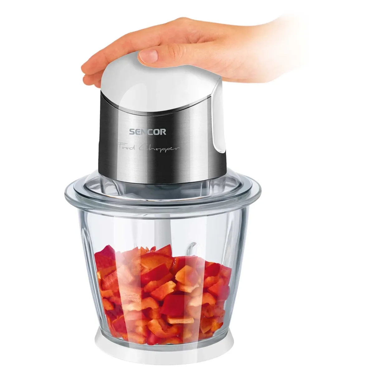 SENCOR SCB6150SSEUE3 aprító 4 titán penge, 1,5 l üvegtál, habverő fej, 800 W, mosogatógépben elmosható, csúszásgátló talpak, biztonsági kapcsoló #2