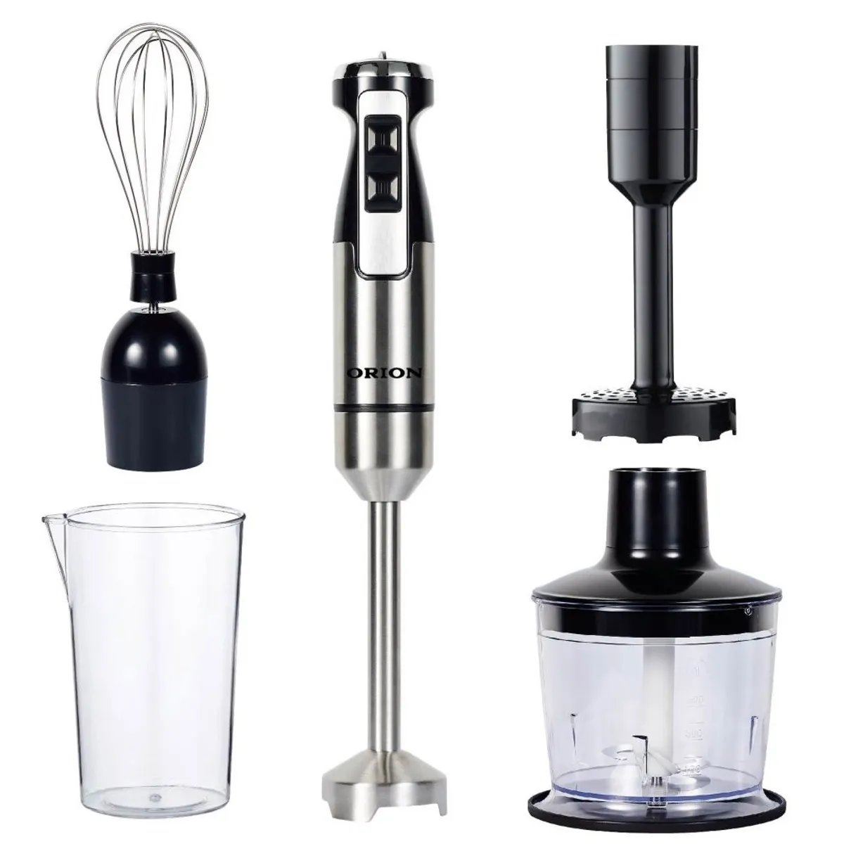 Orion OHB-801A2 BOTMIXER SZETT réz DC motor 2 sebesség lépésenként állítható rozsdamentes keverőrudak 600 ml aprító #1