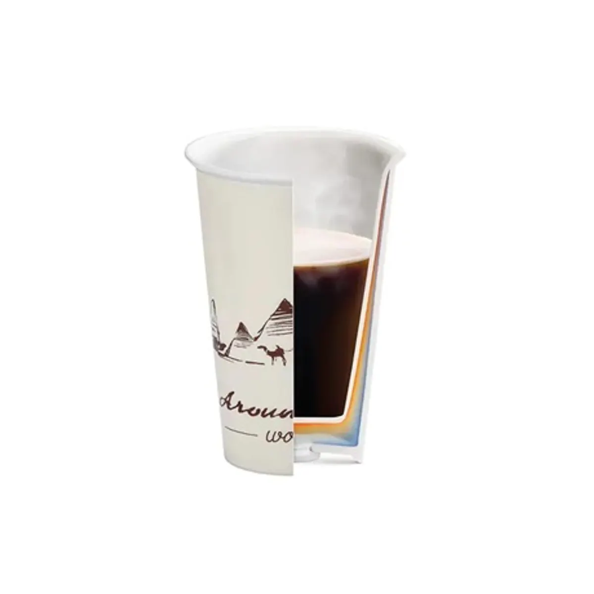 Delonghi DLSC057 Világjáró utazó bögre kerámia 300 ml duplafalú szilikon tetővel #2