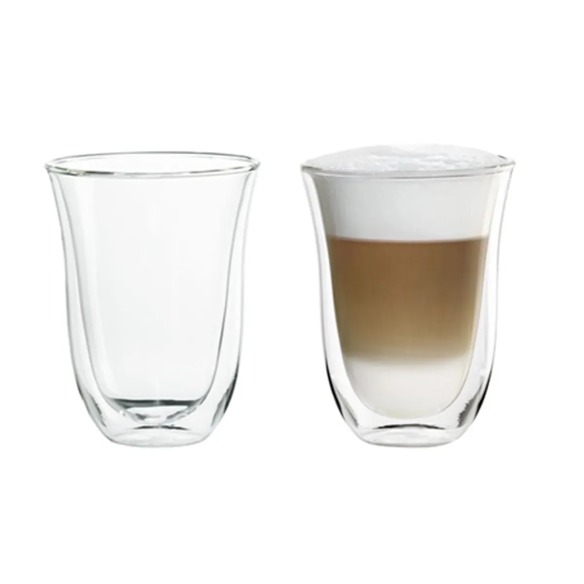Delonghi DLSC312 220ML latte macchiato pohár boroszilikát üveg duplafalú mikrohullámú sütőben mosogatógépben hűtőben és fagyasztóban #1
