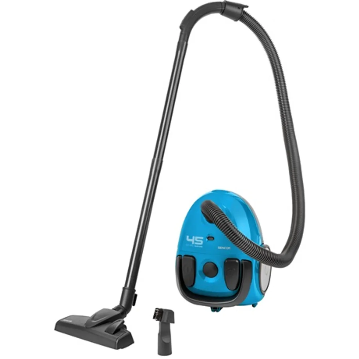 Sencor SVC45BLEUE3 porzsákos porszívó 850 W ECO motor 5 szűrőrendszer 7,5 m hatótáv 1,5 l porzsák 79 dB #1
