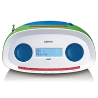 Lenco SCD-70 hordozható cd-s rádiómagnó dab rádióval usb lejátszás mp3 wma támogatás lcd kijelző 2 hangszóró 2 w rms #1