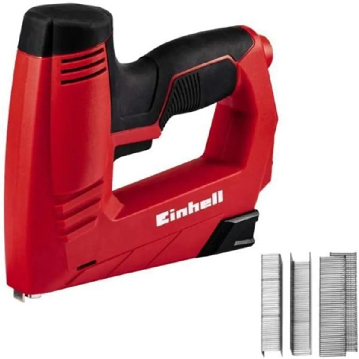 Einhell tc-en 20 e tűzőgép 1000 kapocs, 500 szegezés, 6-14 mm kapocs hossz, ütőerő-előválasztás, biztonsági zár #1