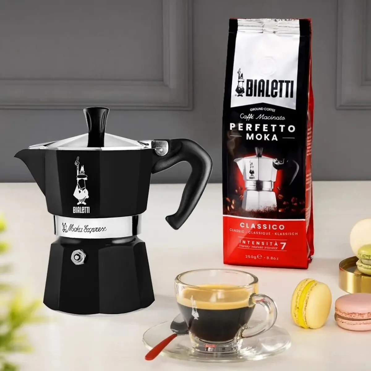 Bialetti 4953 Moka express 6 adag alumínium fekete #6