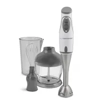 Esperanza EKM003E botmixer fehér-szürke 450 W 2 sebesség rozsdamentes acél kés 500 ml aprító 750 ml habverő #1
