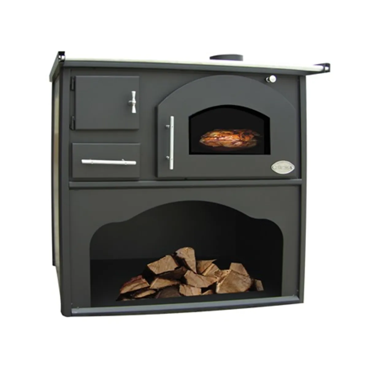Warnex 3 CLASSIC GF sparhelt 6 kW sütő méret 250 x 420 x 440 mm füstcső 130 mm jobb oldali kivezetés súly 70 kg #1