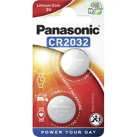 Panasonic CR-2032EL/2B CR2032 lítium gombelem higanymentes 10 év élettartam -30°C és 60°C között #1
