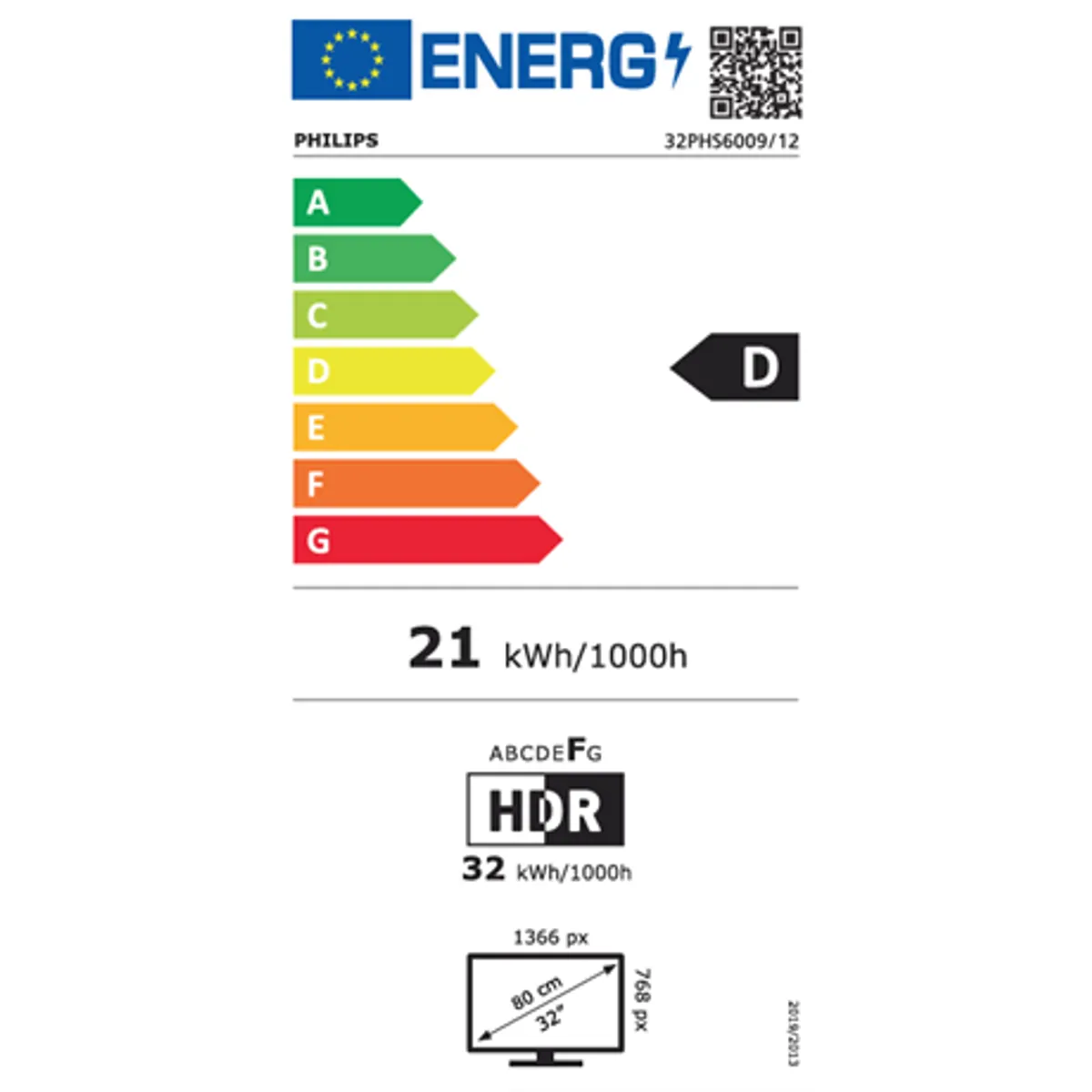 Philips 32PHS6009/12 32\" hd-ready LED okos TV TITAN OS Dolby Audio 3x HDMI USB Wi-Fi #6