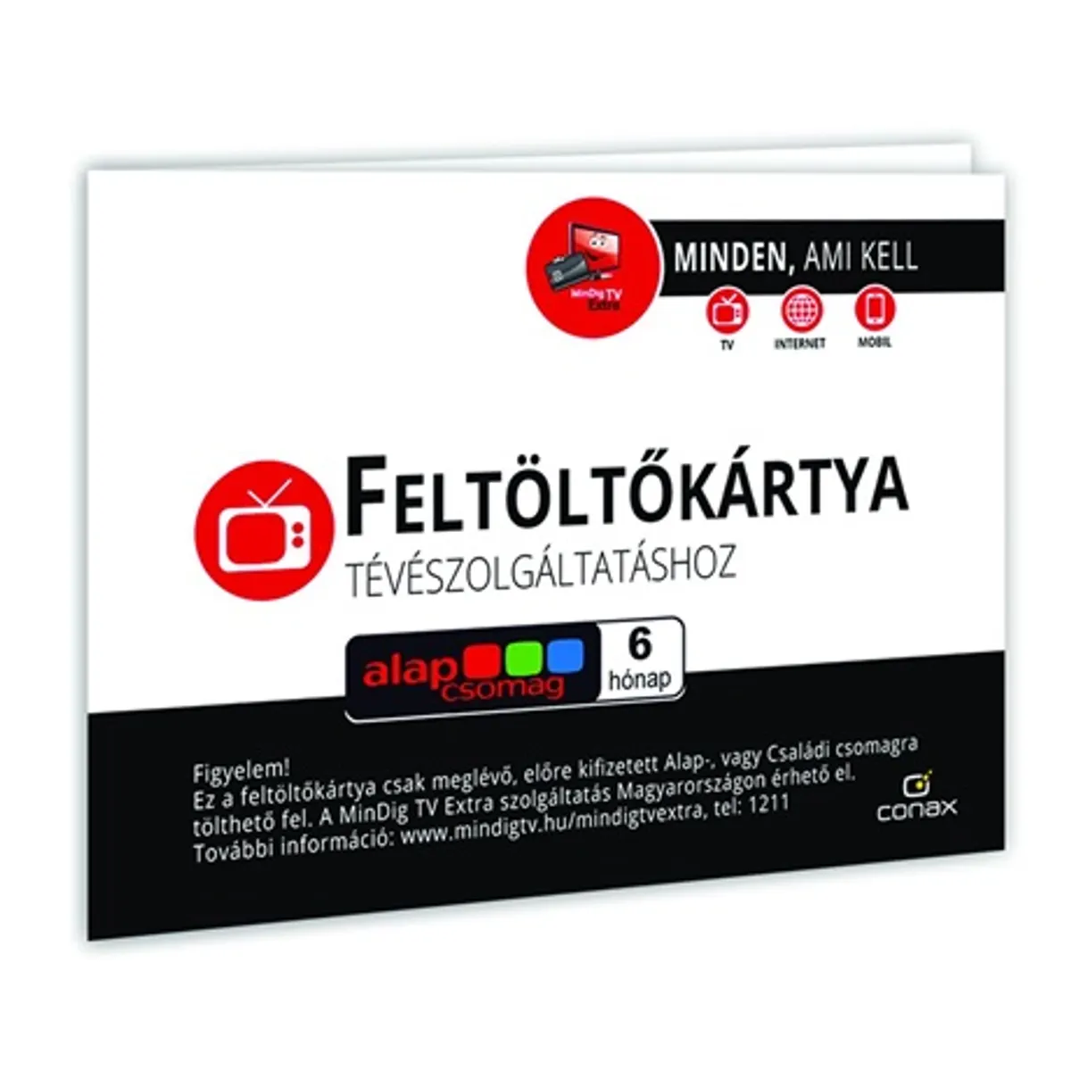 MindigTV prémium feltöltőkártya alap 6 hónap #1