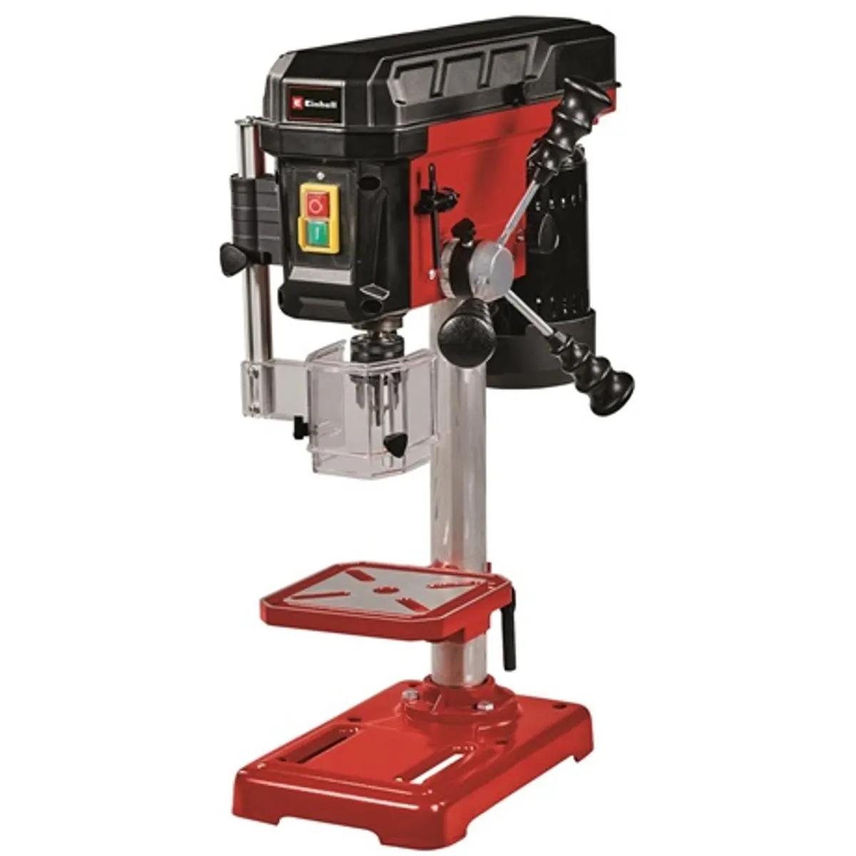 Einhell TC-BD 450 állványos fúrógép ötfokozatú fordulatszám-szabályozás 1.5-13 mm tokmány 50 mm furatmélység forgatható-dönthető munkaasztal #1