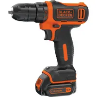 Black and Decker BDCDD12K1B-QW Akkus fúrócsavarozó készlet 10,8 V 1,5 Ah 12,5 Nm 10 fokozat LED fény #1