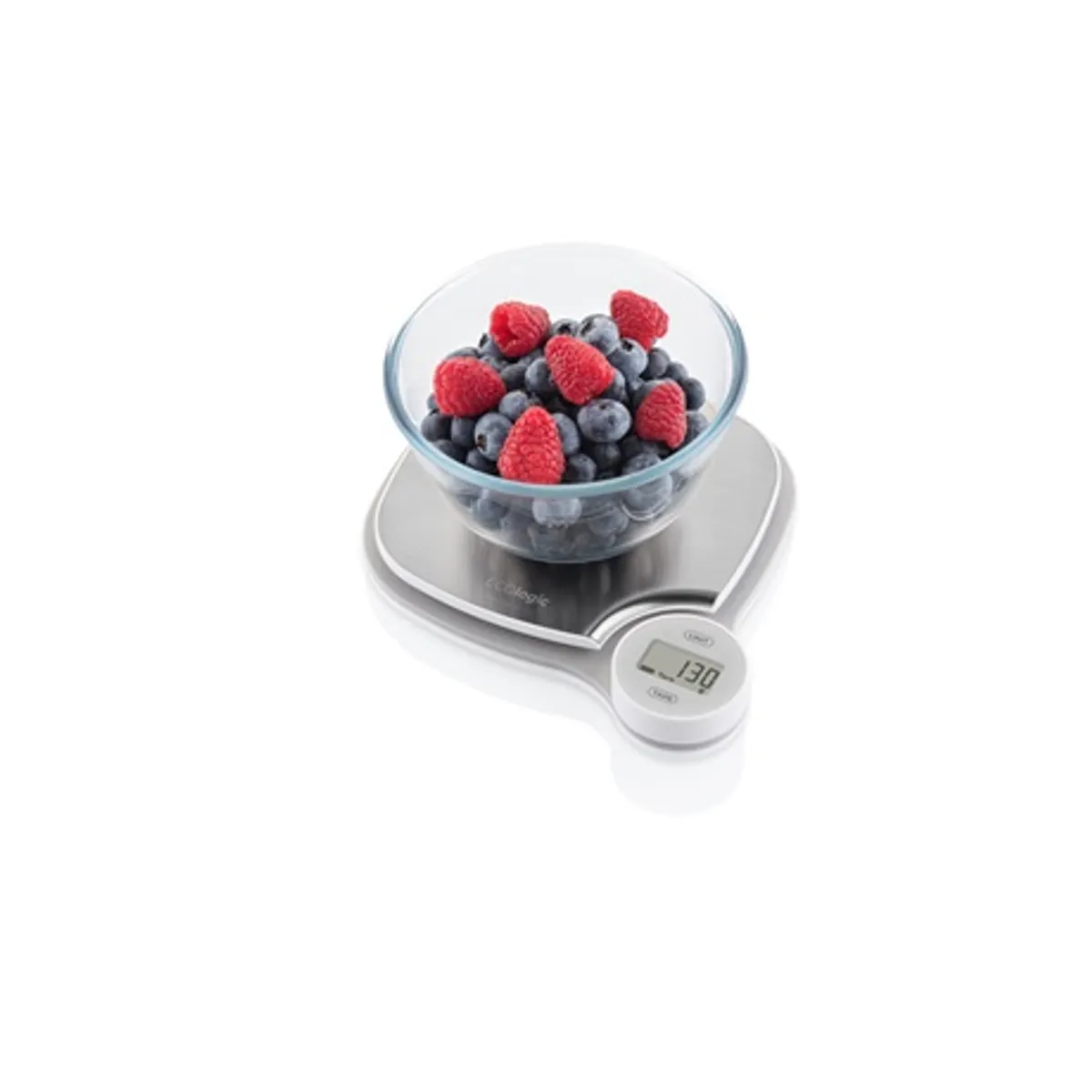 Eta 477090000 mérleg dinamó rozsdamentes felület 5 kg 1 g tara g oz ml víz tej #2