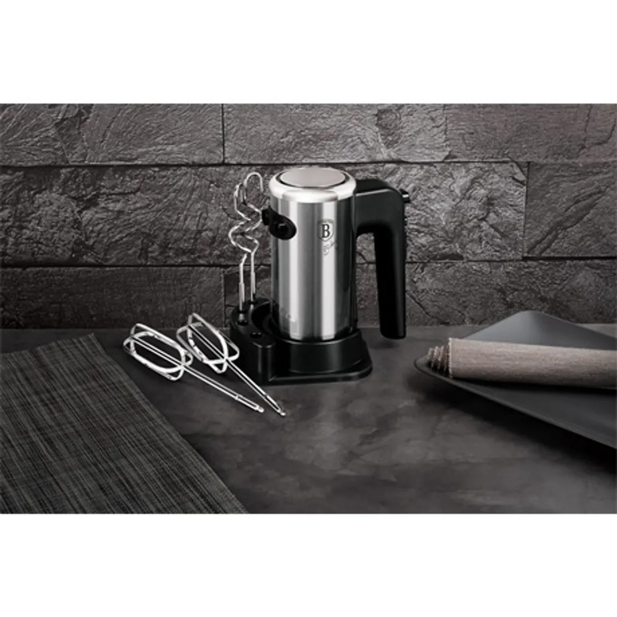 Berlinger Haus BH/9368 fekete állványos kézi mixer 300 W 5 sebesség turbo #4