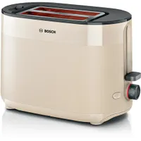Bosch TAT2M127 kenyérpirító 2-szeletes krémszínű kiolvasztás felmelegítés automatikus kikapcsolás