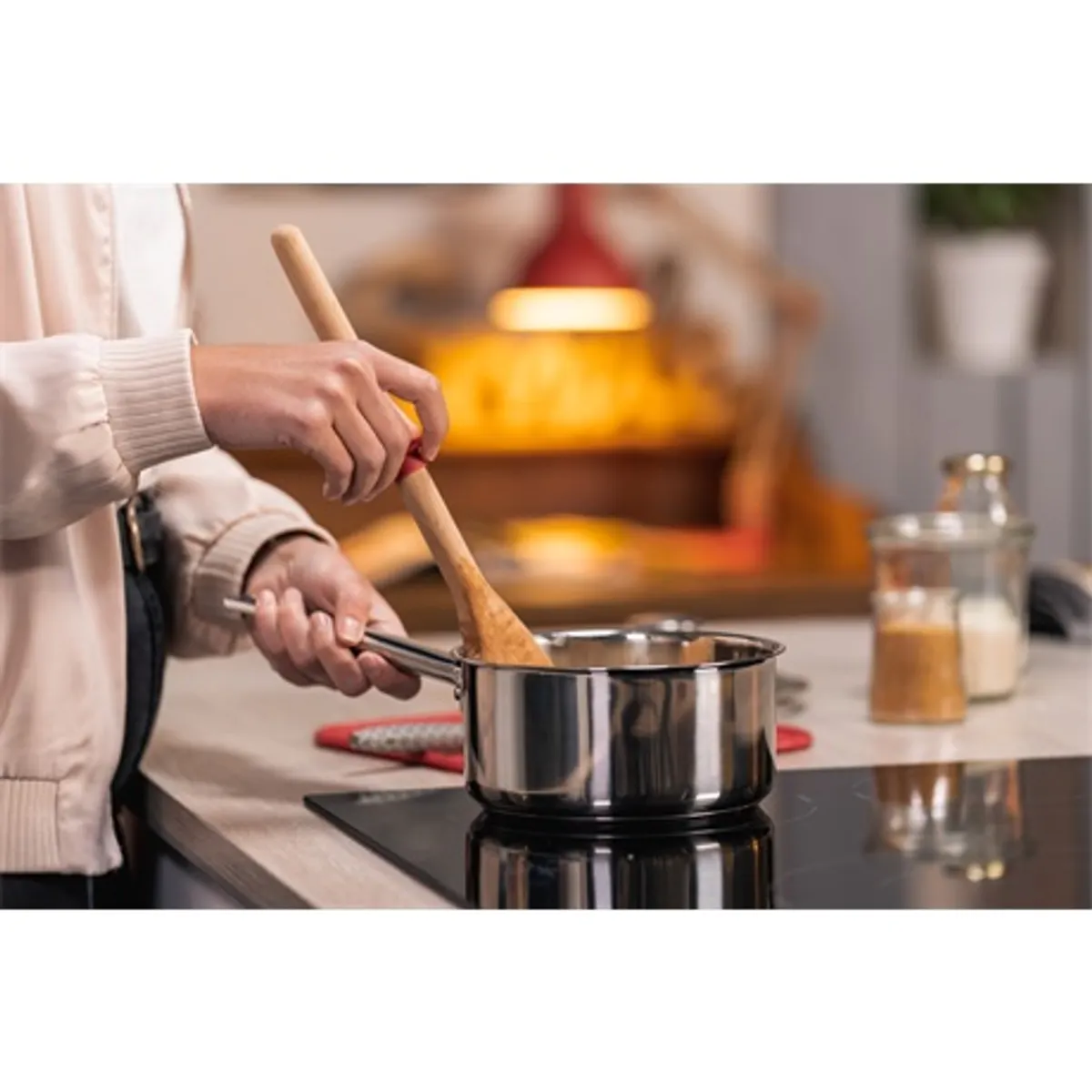 Tefal B9212274 Cook Eat nyeles lábas 16 cm rozsdamentes acél fedővel #4