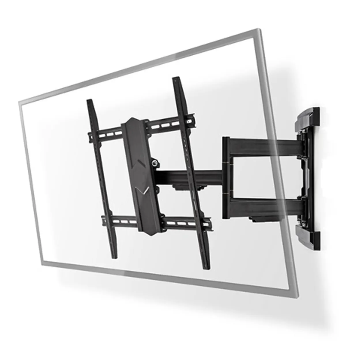 Nedis TVWM6570BK szabadon mozgatható fali TV-tartókonzol 43-90" 70 kg forgatható dönthető 3 forgáspont 70-800 mm VESA 400x400 #1