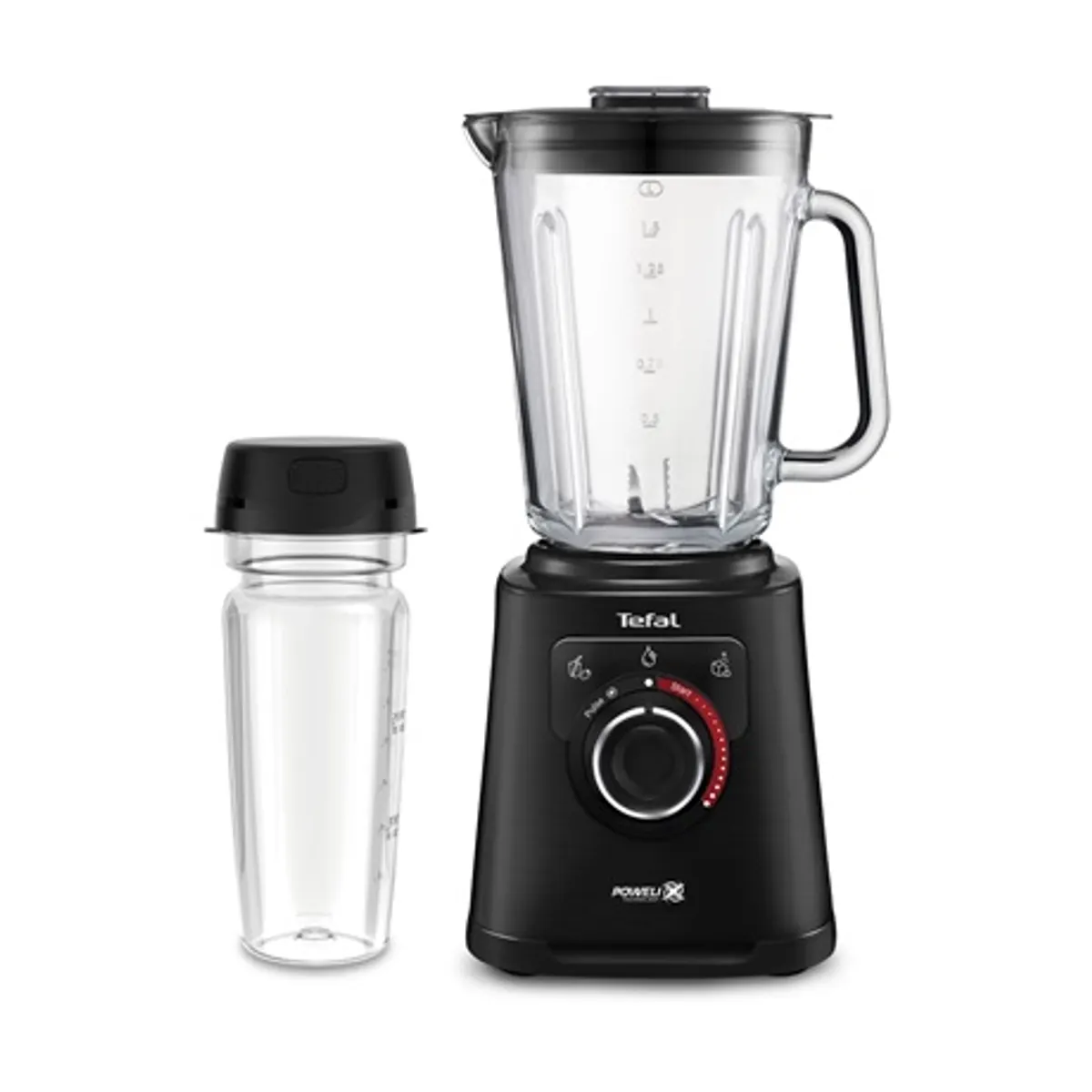 Tefal BL87G831 Perfectmix turmixgép 1200 W 2 L üvegedény 28 000 RPM Powelix pengék Autoclean 600 ml hordozható palack #4