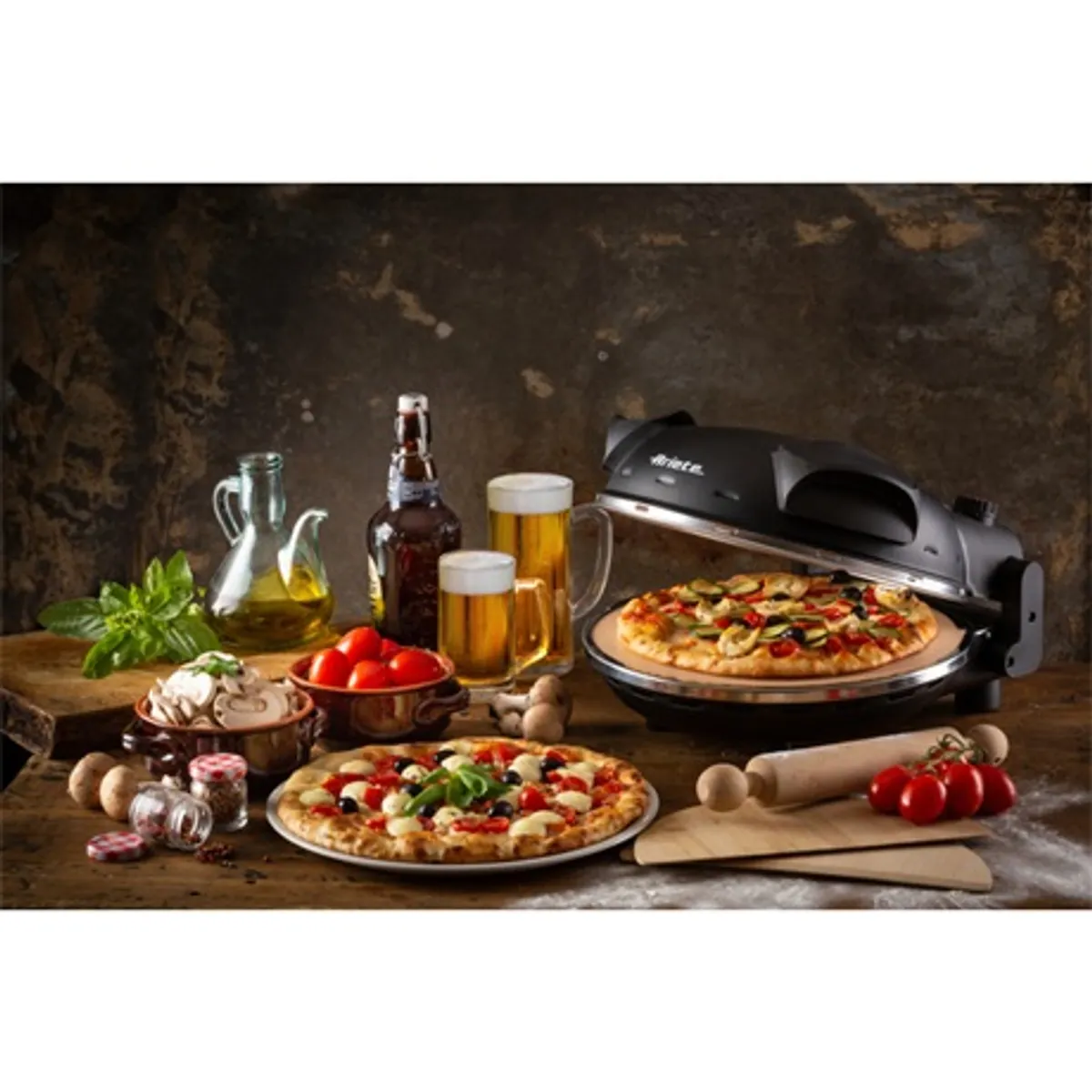 Ariete 917.BK Da Gennaro pizzakemence 33 cm sütőlap 1200 W 400C 30 perc 5 fokozat #5